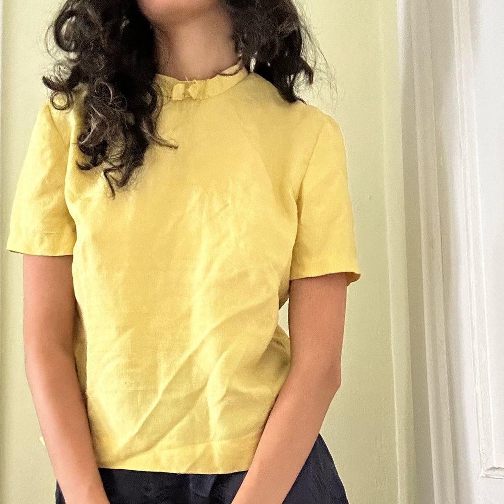 Very Cute Thrifted Yellow Shirt!